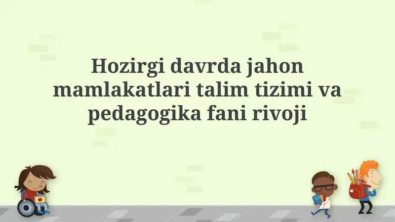 Pedagogika fanlari