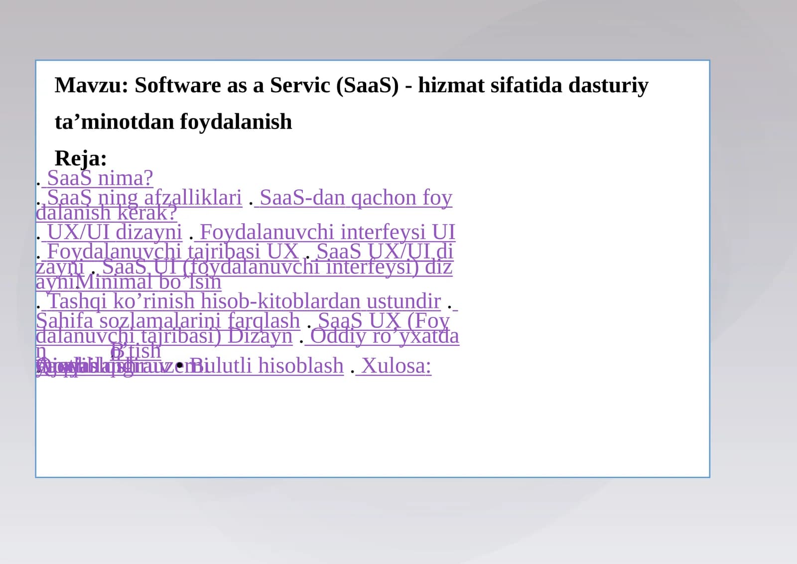 SaaS UX/UI Dizayni
