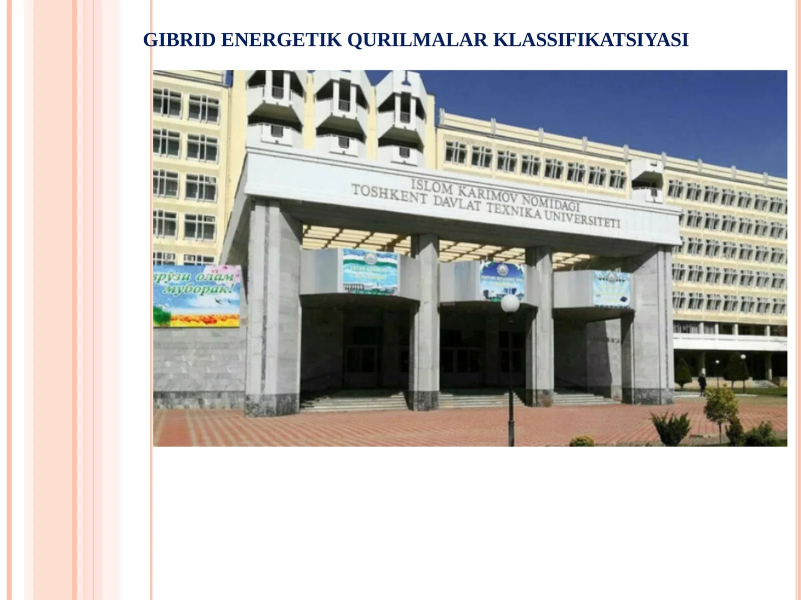 GIBRID ENERGETIK QURILMALAR KLASSIFIKATSIYASI