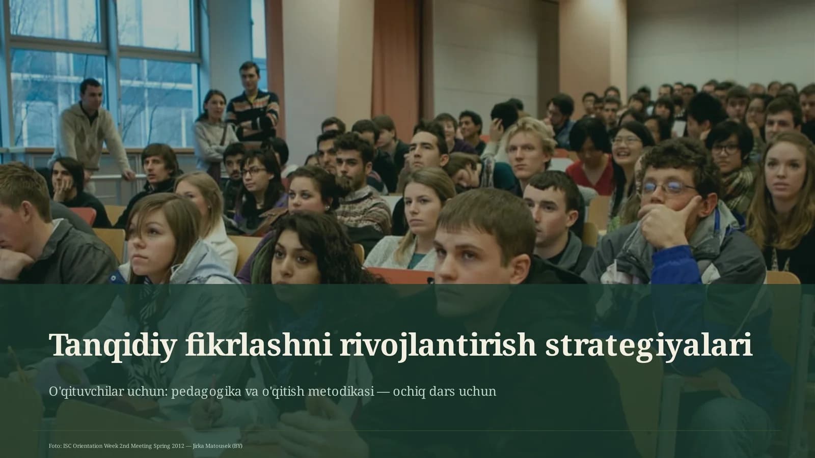Tanqidiy fikrlashni rivojlantirish strategiyalari