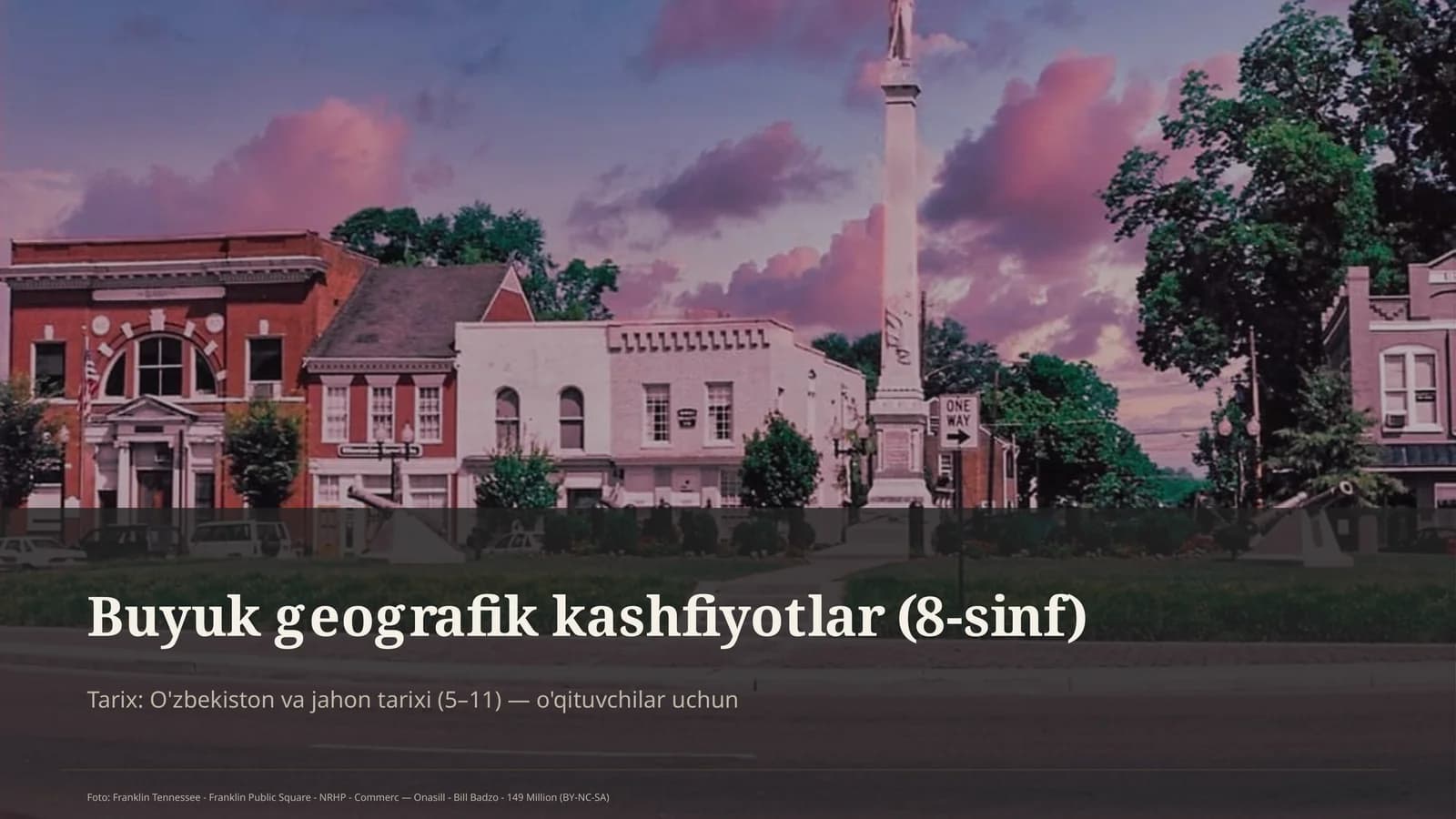 Buyuk geografik kashfiyotlar (8-sinf)