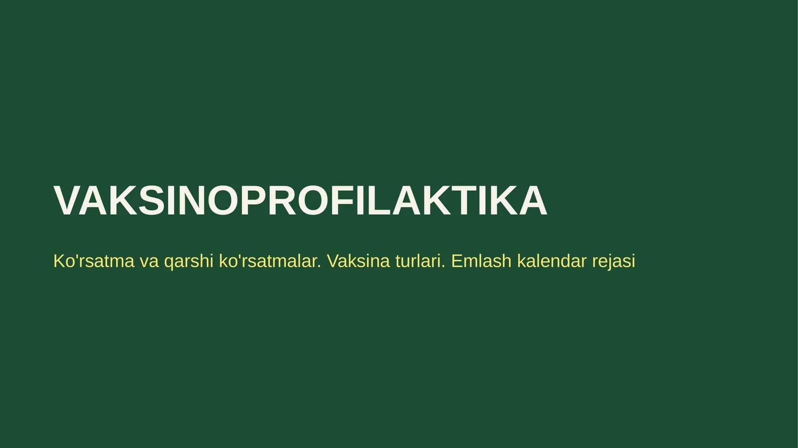 VAKSINOPROFILAKTIKA, Ko'rsatma va qarshi ko'rsatmalar. Vaksina turlari. Emlash kalendar rejasi