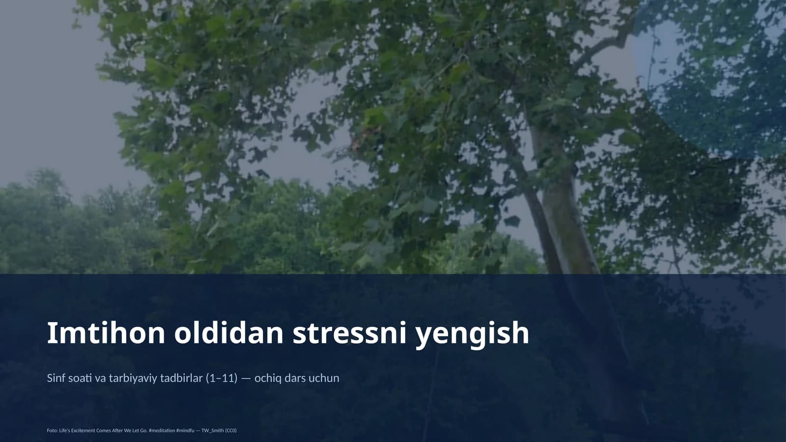 Imtihon oldidan stressni yengish