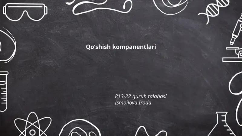 Qoʻshish kompanentlari