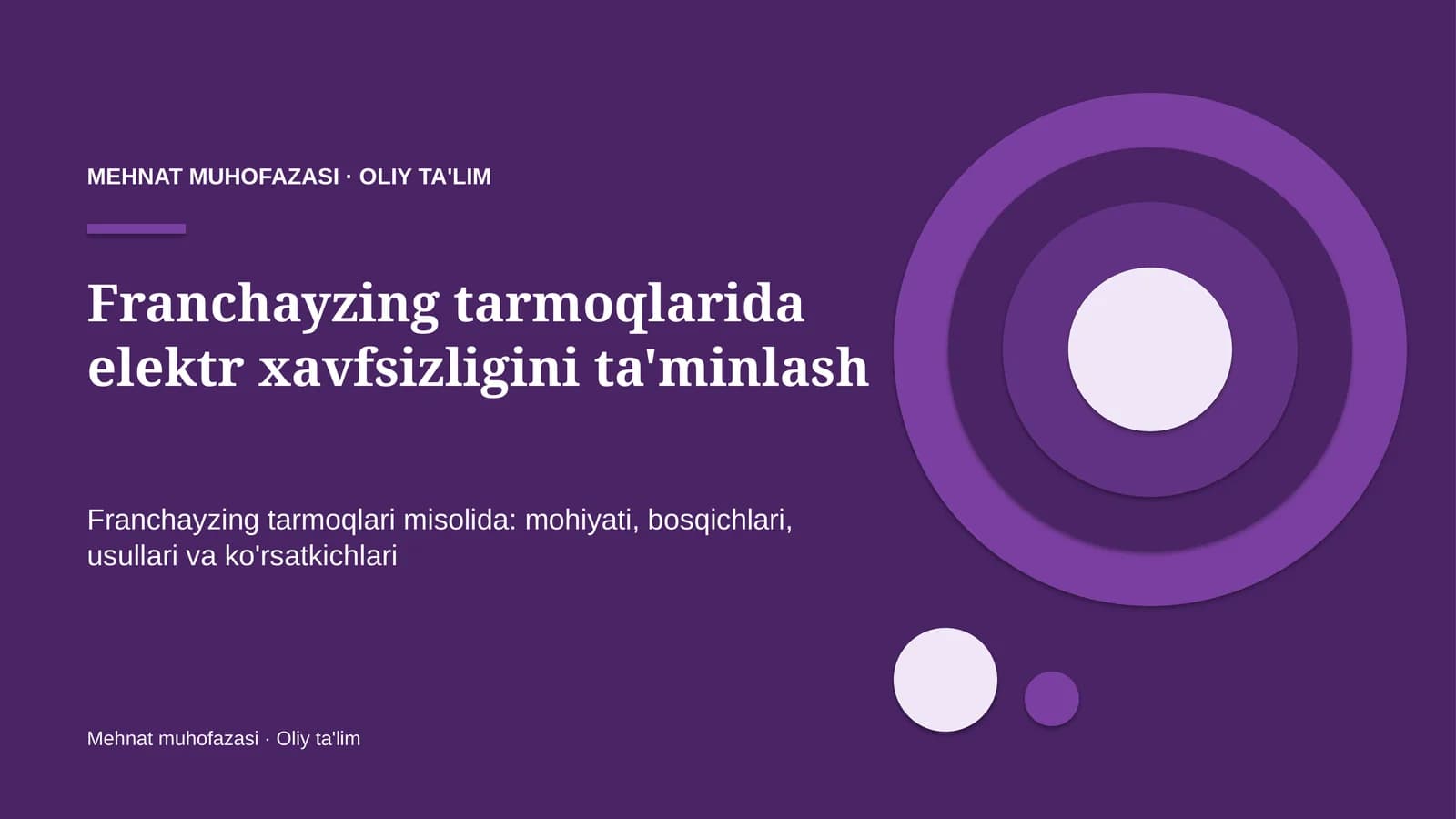 franchayzing tarmoqlarida elektr xavfsizligini ta'minlash 1406