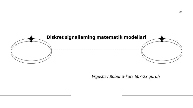 Diskret signallaming matematik modellari