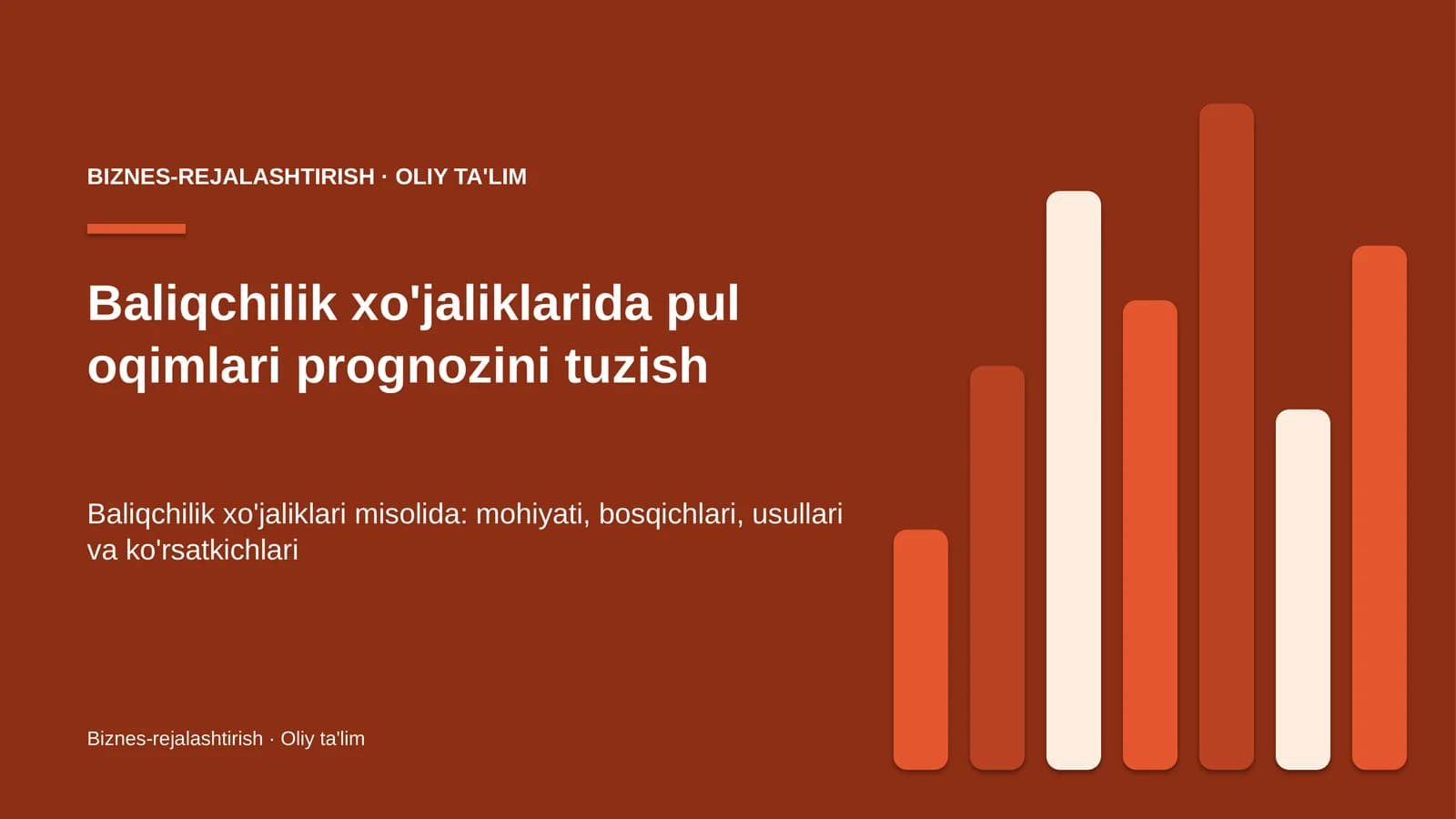 Pul oqimlari prognozini tuzish: mohiyati