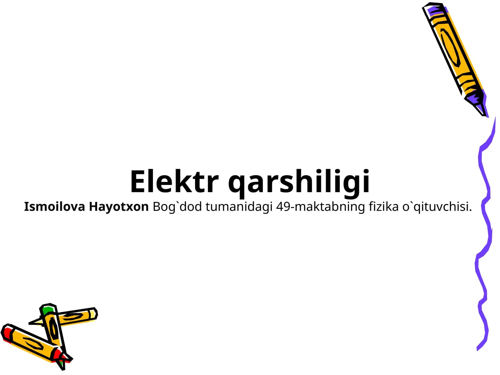 Elektr qarshiligi