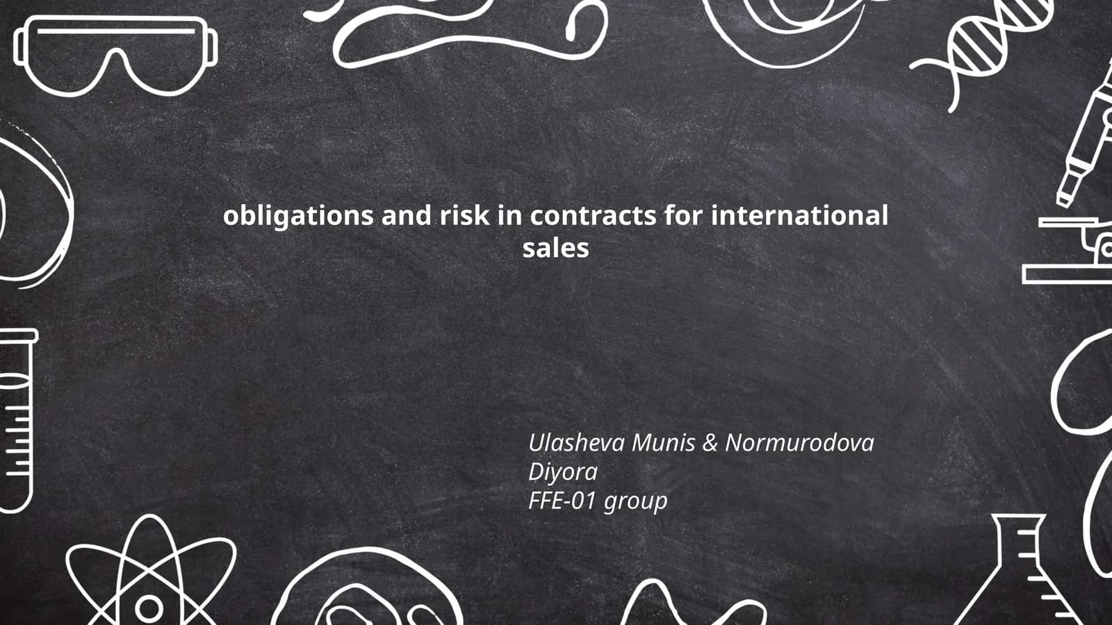 Obligations and Risk in Contracts for International Sales