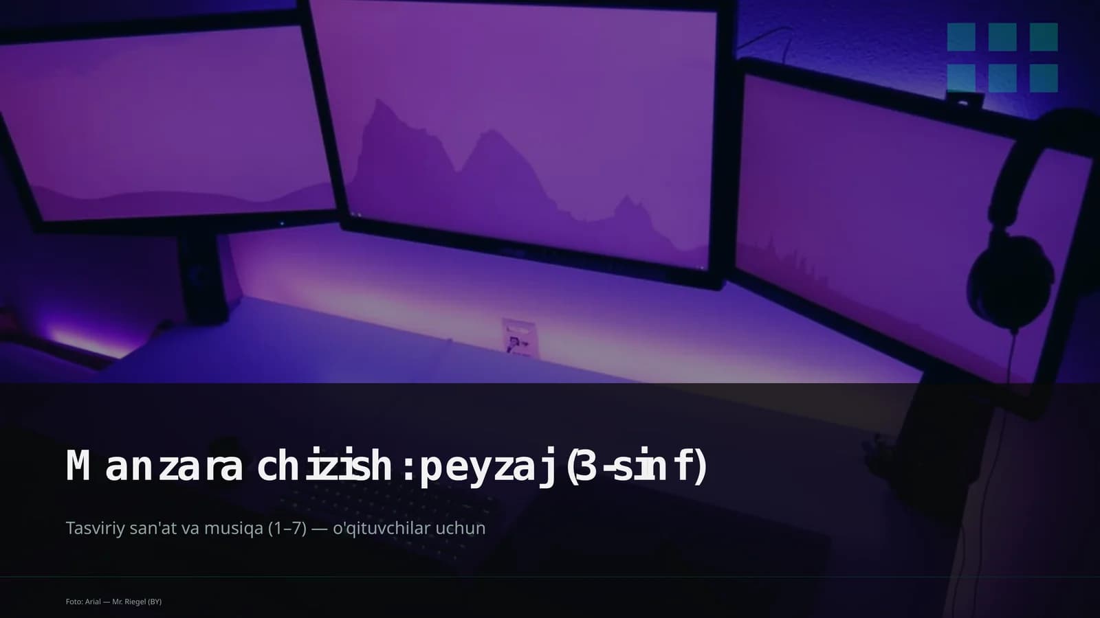 Manzara chizish: peyzaj (3-sinf)