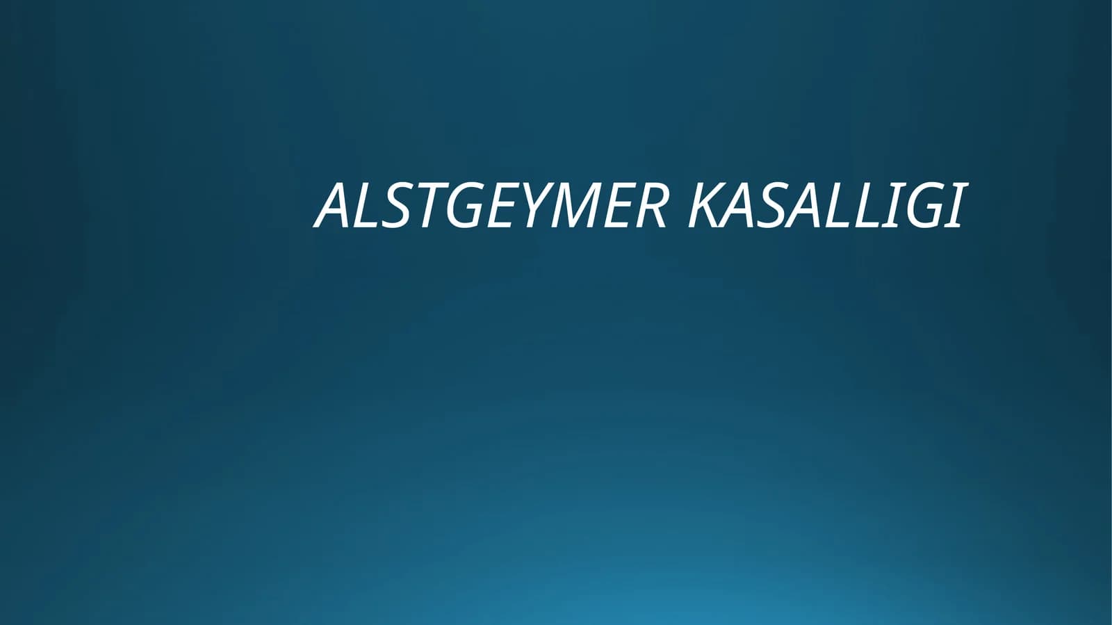 Alstgeymer kasalligi