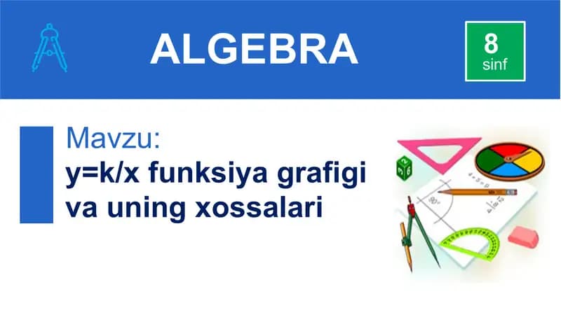 y=k/xfunksiyagrafigi