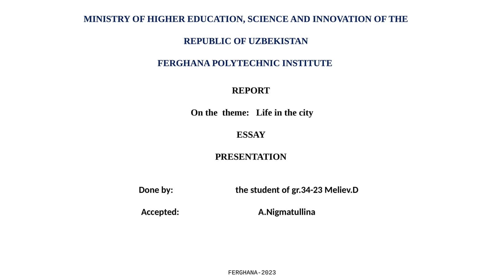 ESSAY