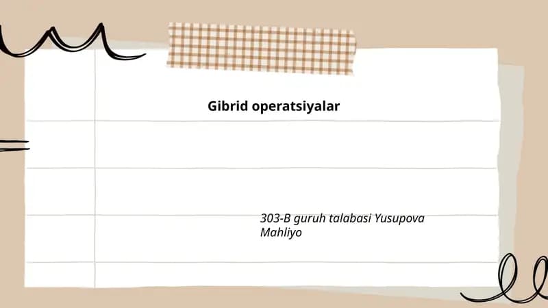 Gibrid operatsiyalar