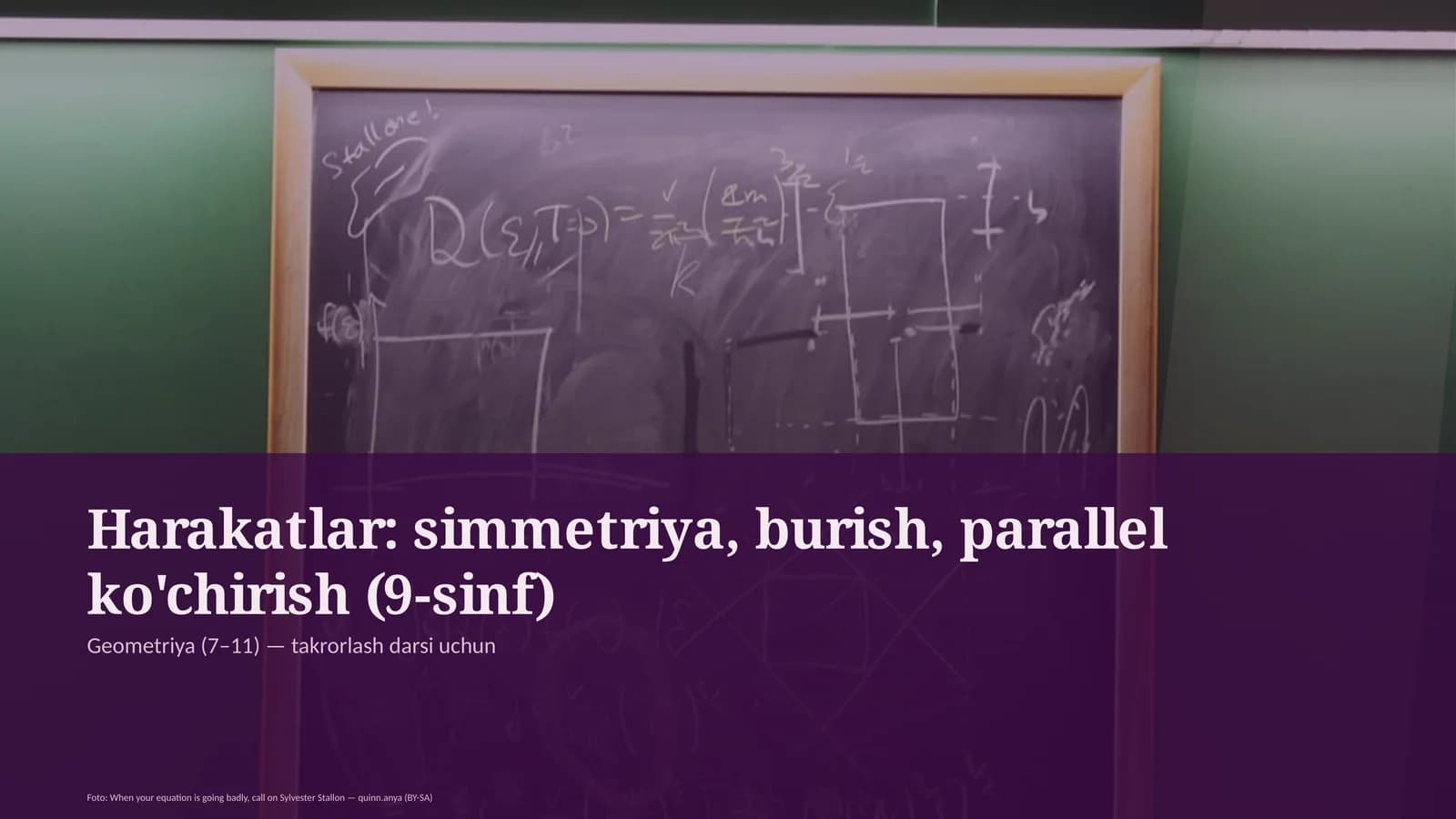Geometriya (7–11) — takrorlash darsi uchun
