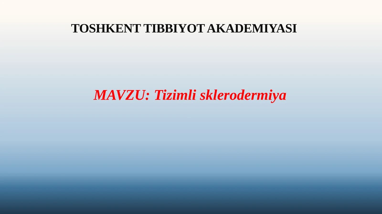 Tizimlisklerodermiya