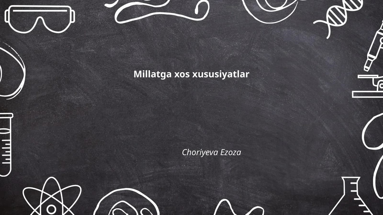 Millatga xos xususiyatlar
