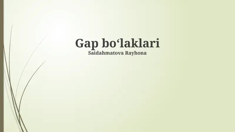 Gap boʻlaklari