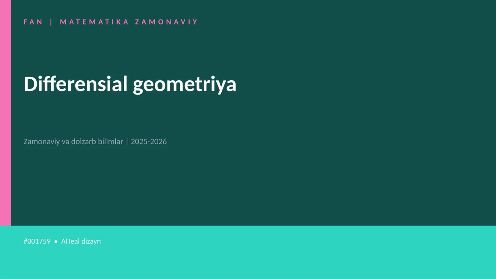 Differensial geometriya