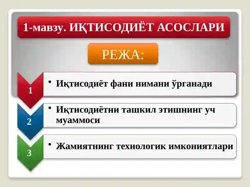 Иқтисодиёт