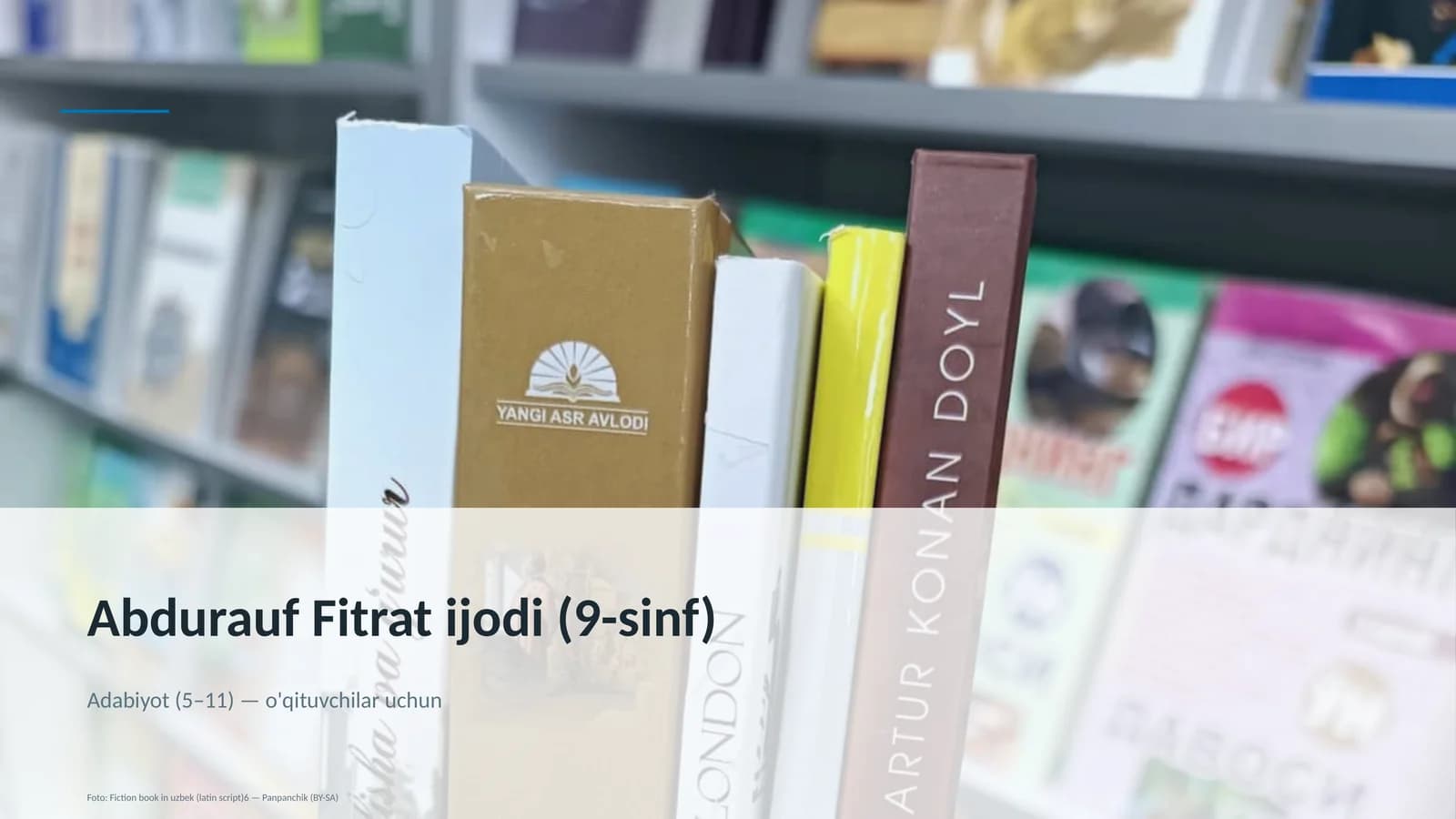 Abdurauf Fitrat ijodi (9-sinf)