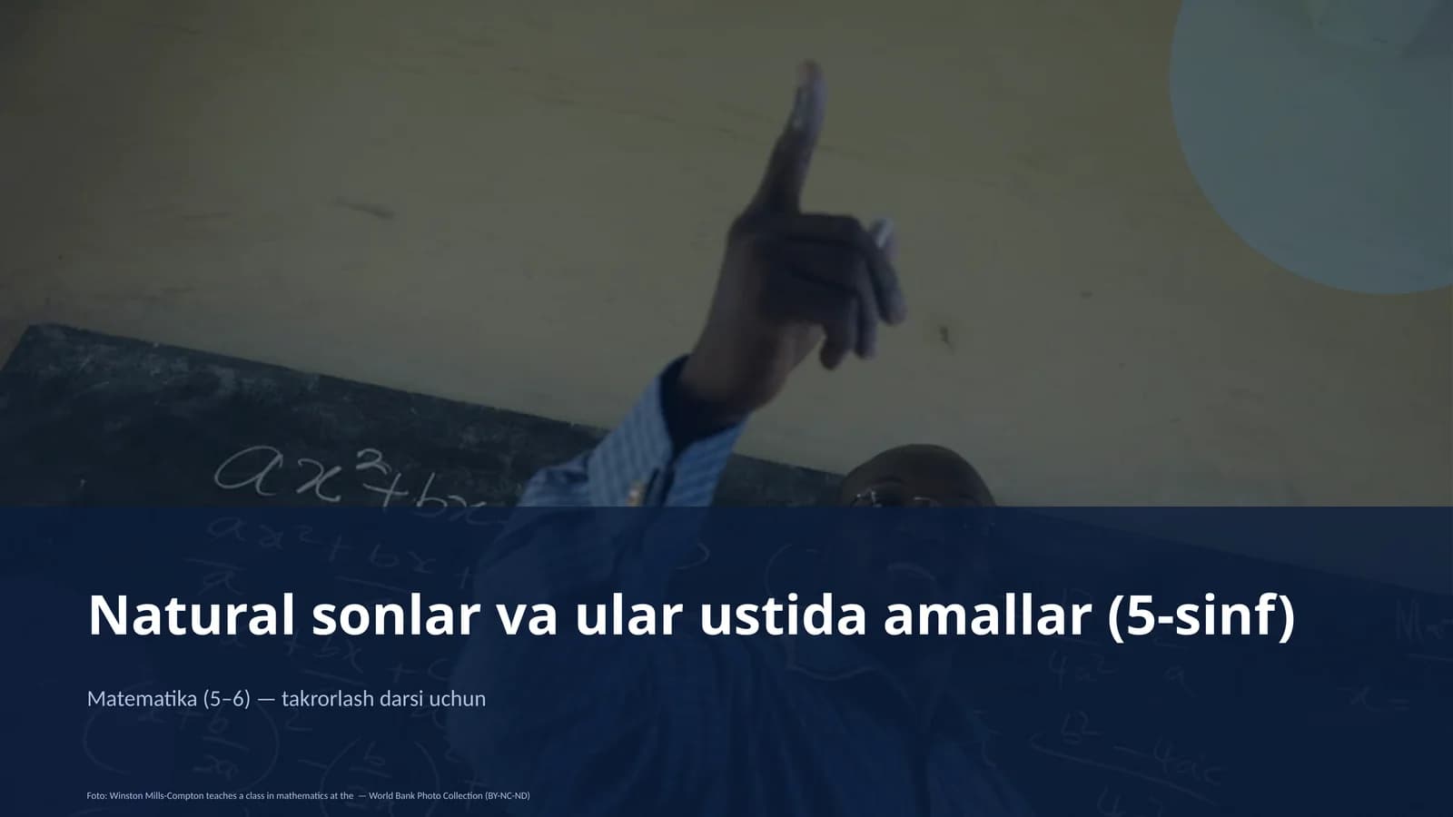 Natural sonlar va ular ustida amallar (5-sinf)