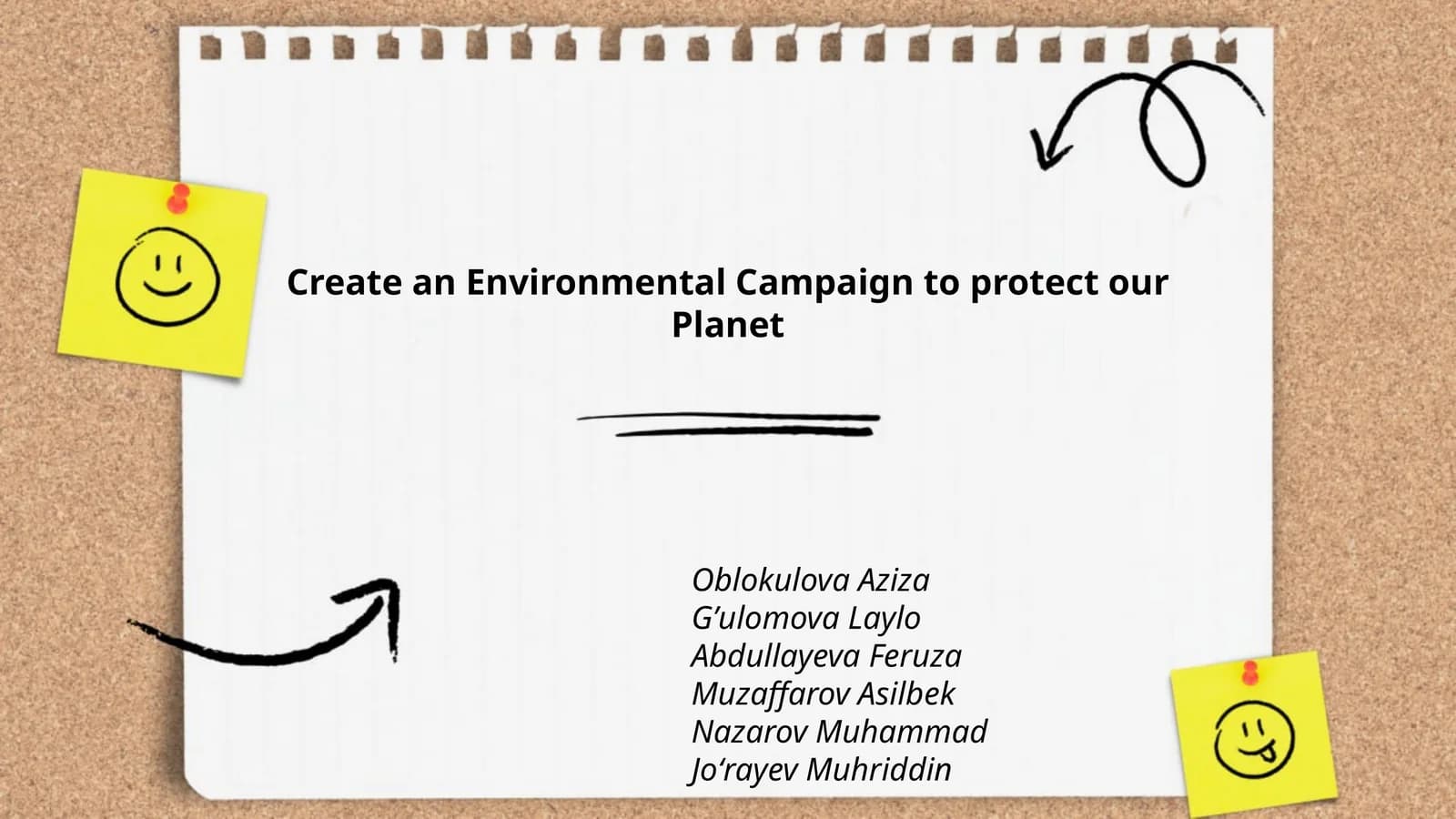 Environmental Campaign to Protect Our Planet