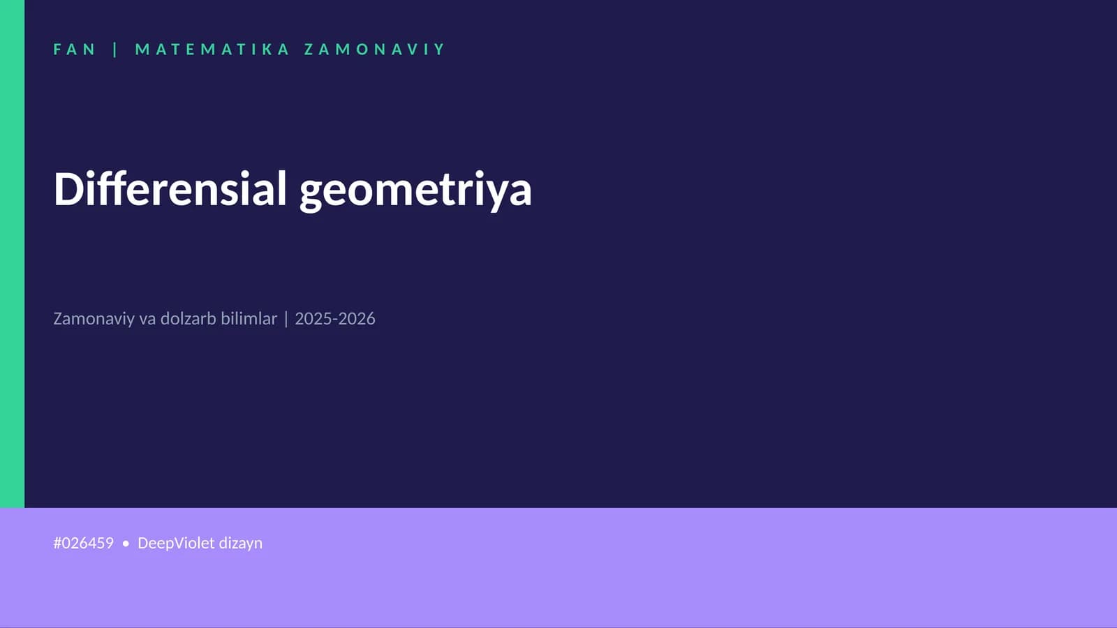 Differensial geometriya