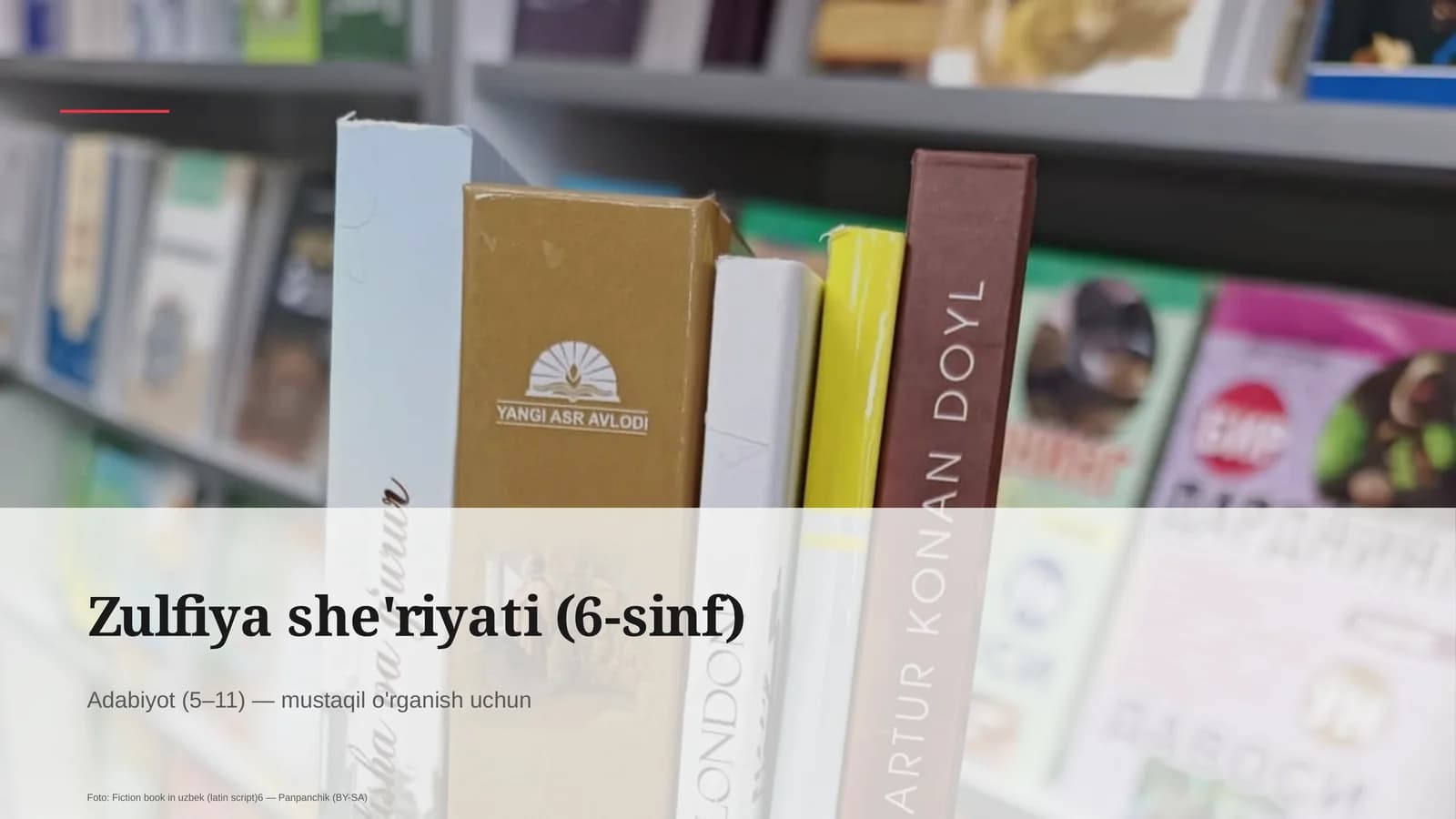 Zulfiya she'riyati (6-sinf)