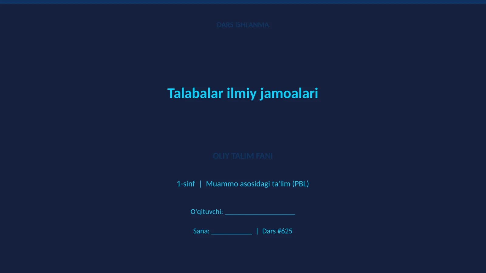 Talabalar ilmiy jamoalari