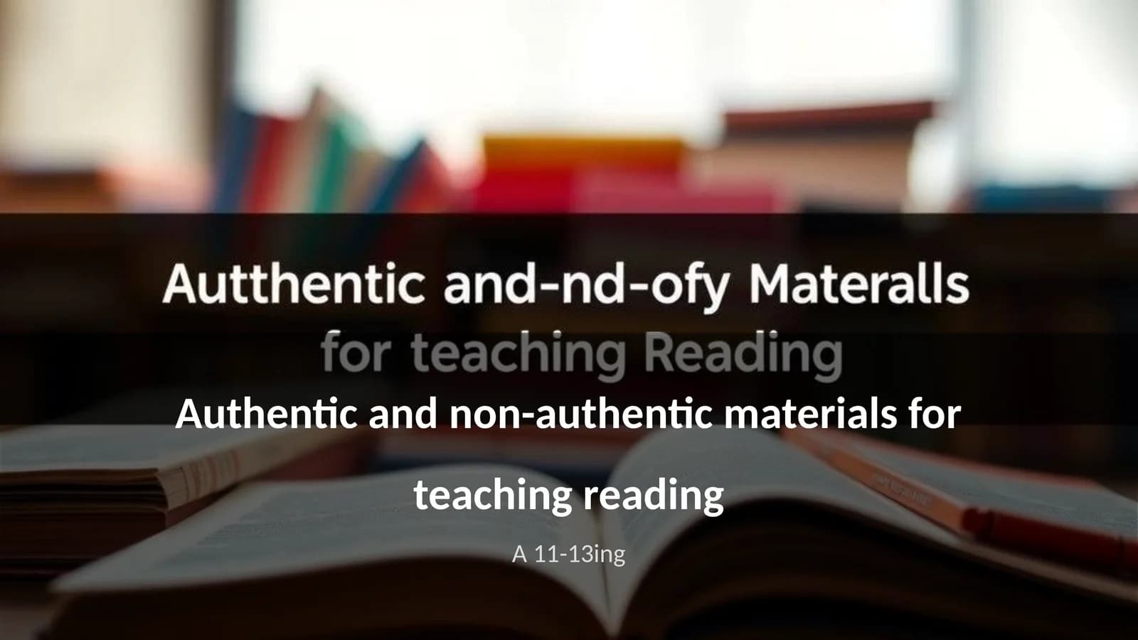 Ta'limni o'qitish uchun asl va asl olmaydigan materiallar