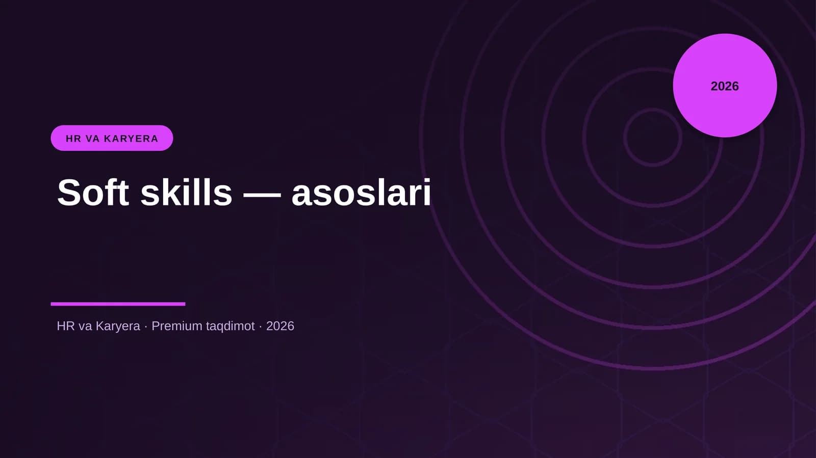Soft skills — asoslari