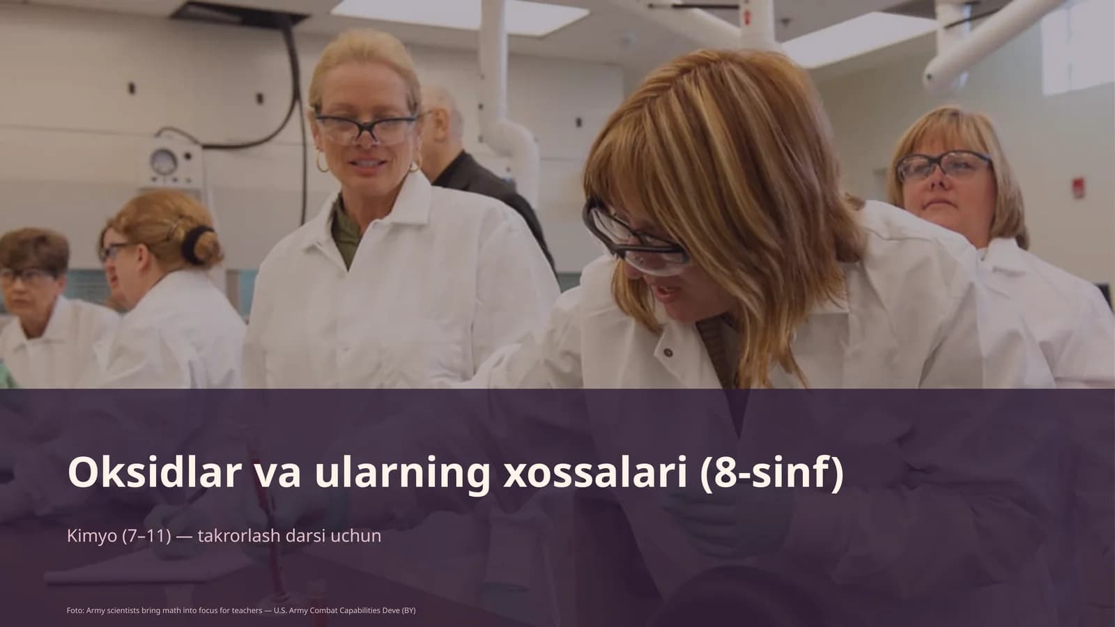 Oksidlar va ularning xossalari (8-sinf)