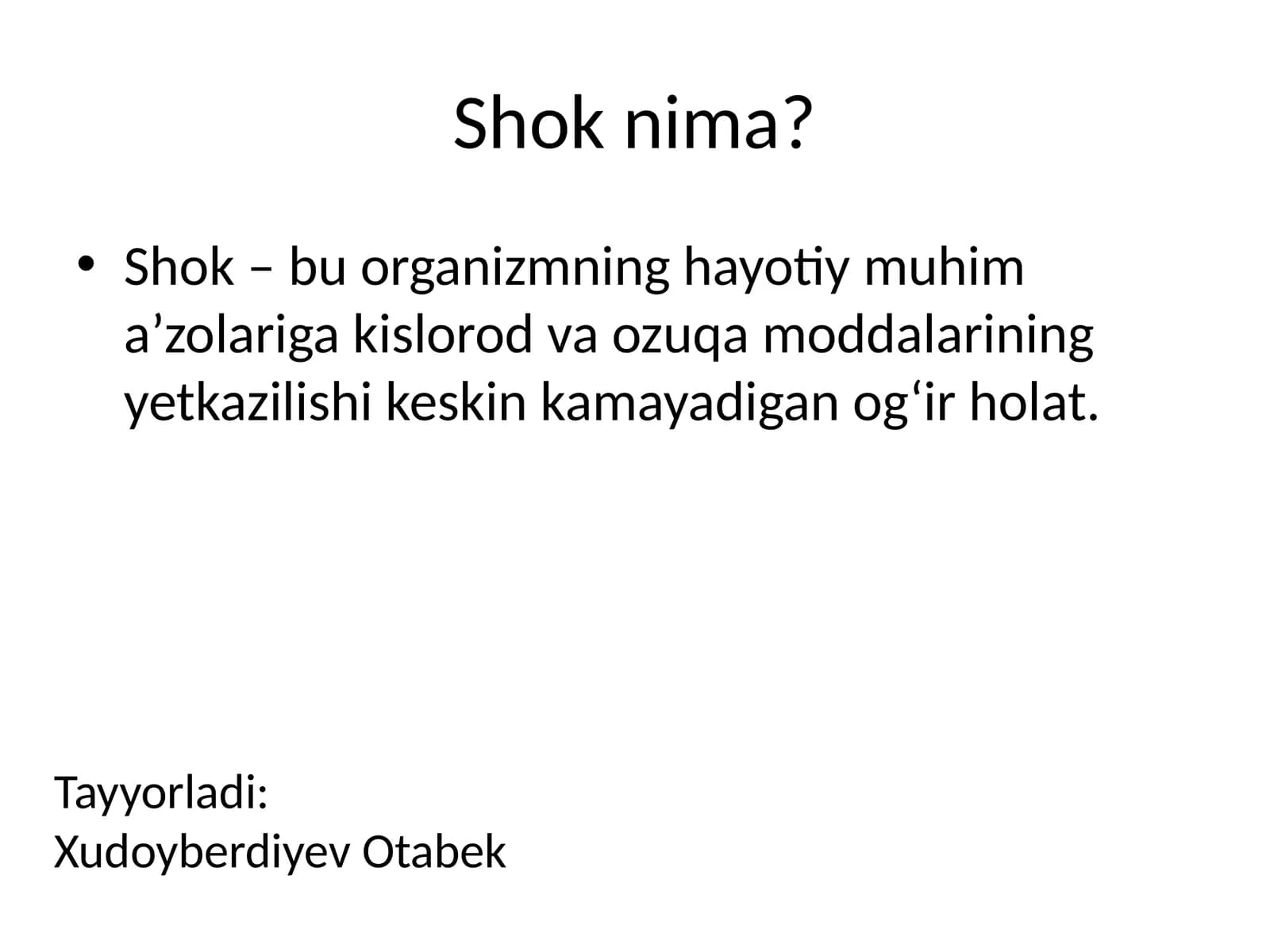 Shok