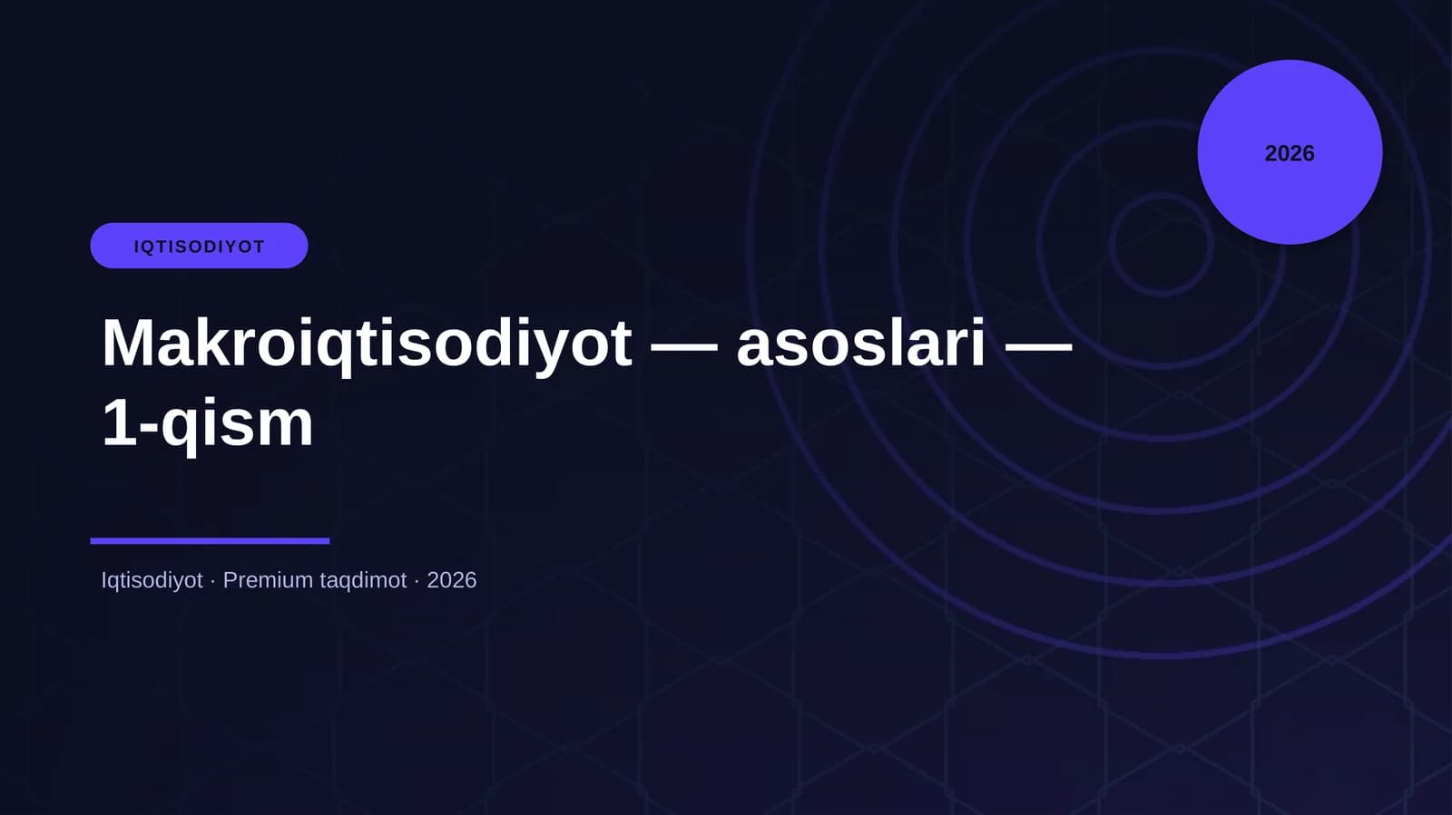 Makroiqtisodiyot — asoslari — 1-qism