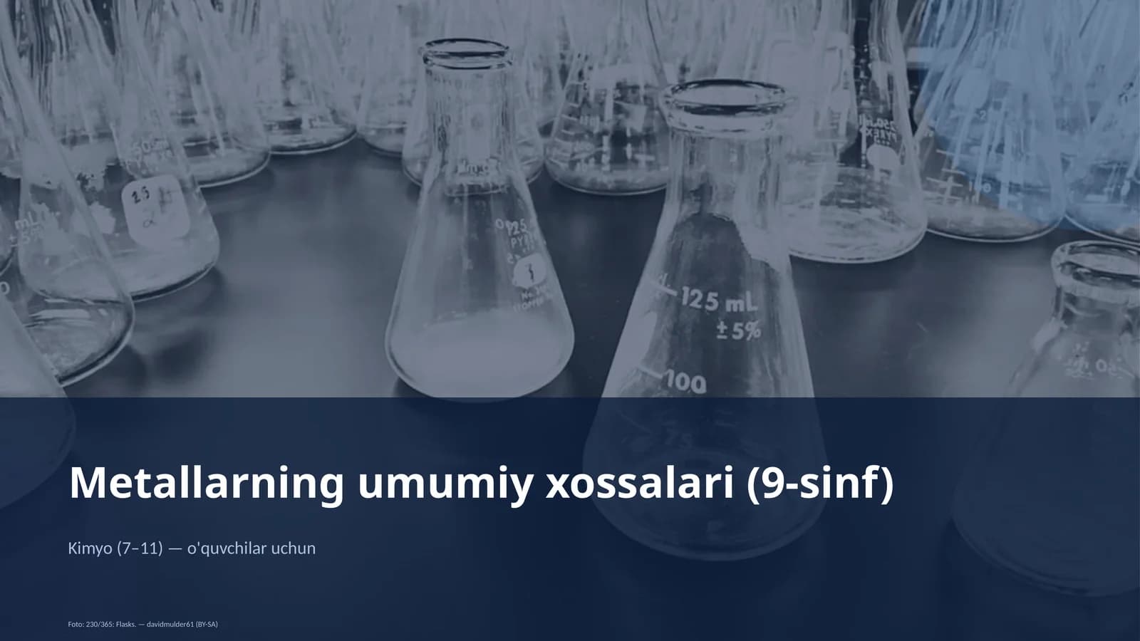Metallarning umumiy xossalari (9-sinf)