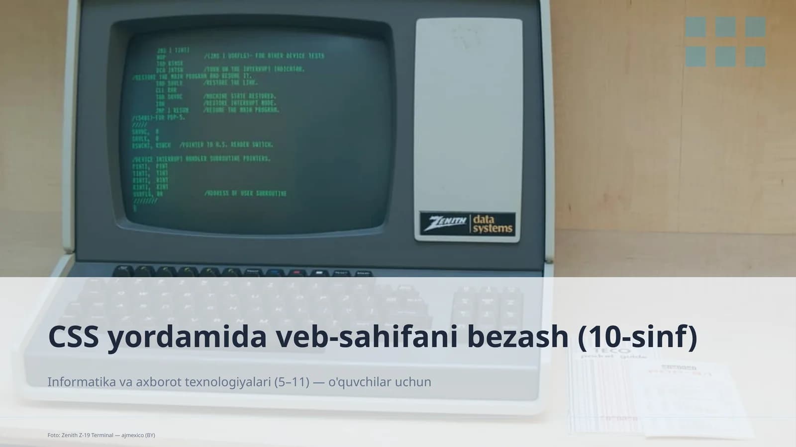 Zenith Z-19 Terminal