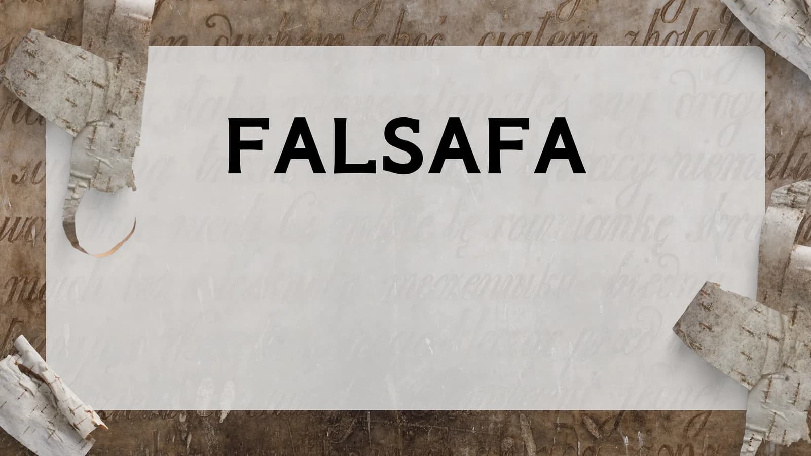 AXLOQ FALSAFASI (ETIKA)