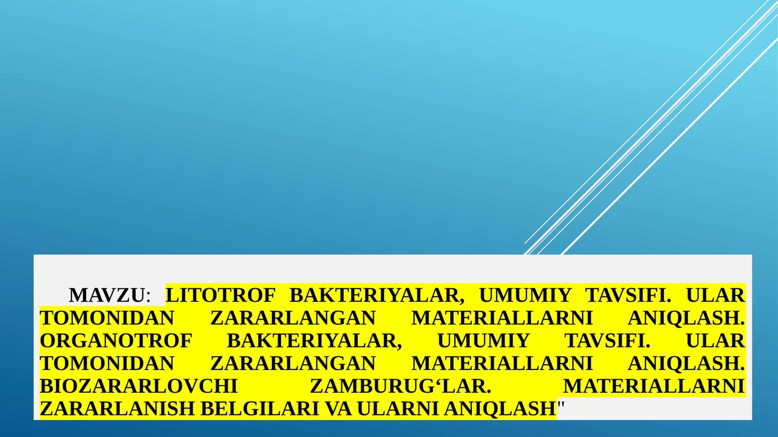 Litotrof bakteriyalar, umumiy tavsifi