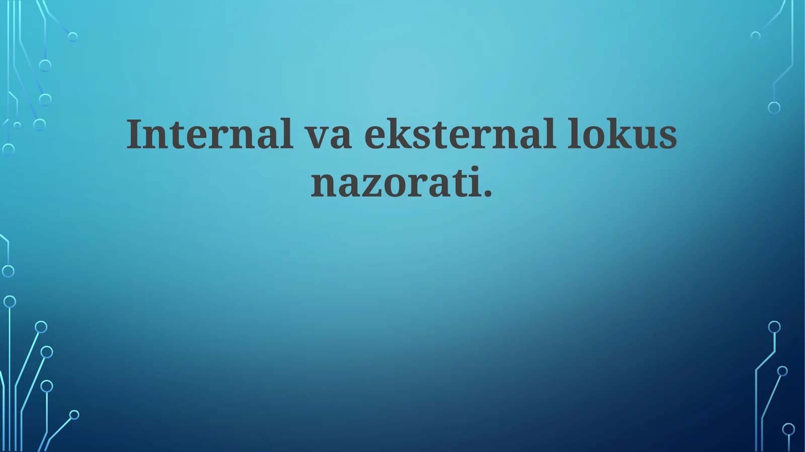 Lokus nazorati