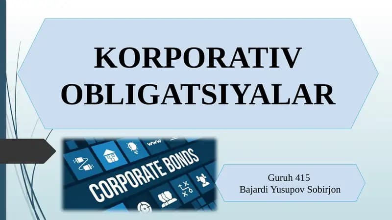 Bozor iqtisodiyoti sharoitida tad­birkorlik subyektlari