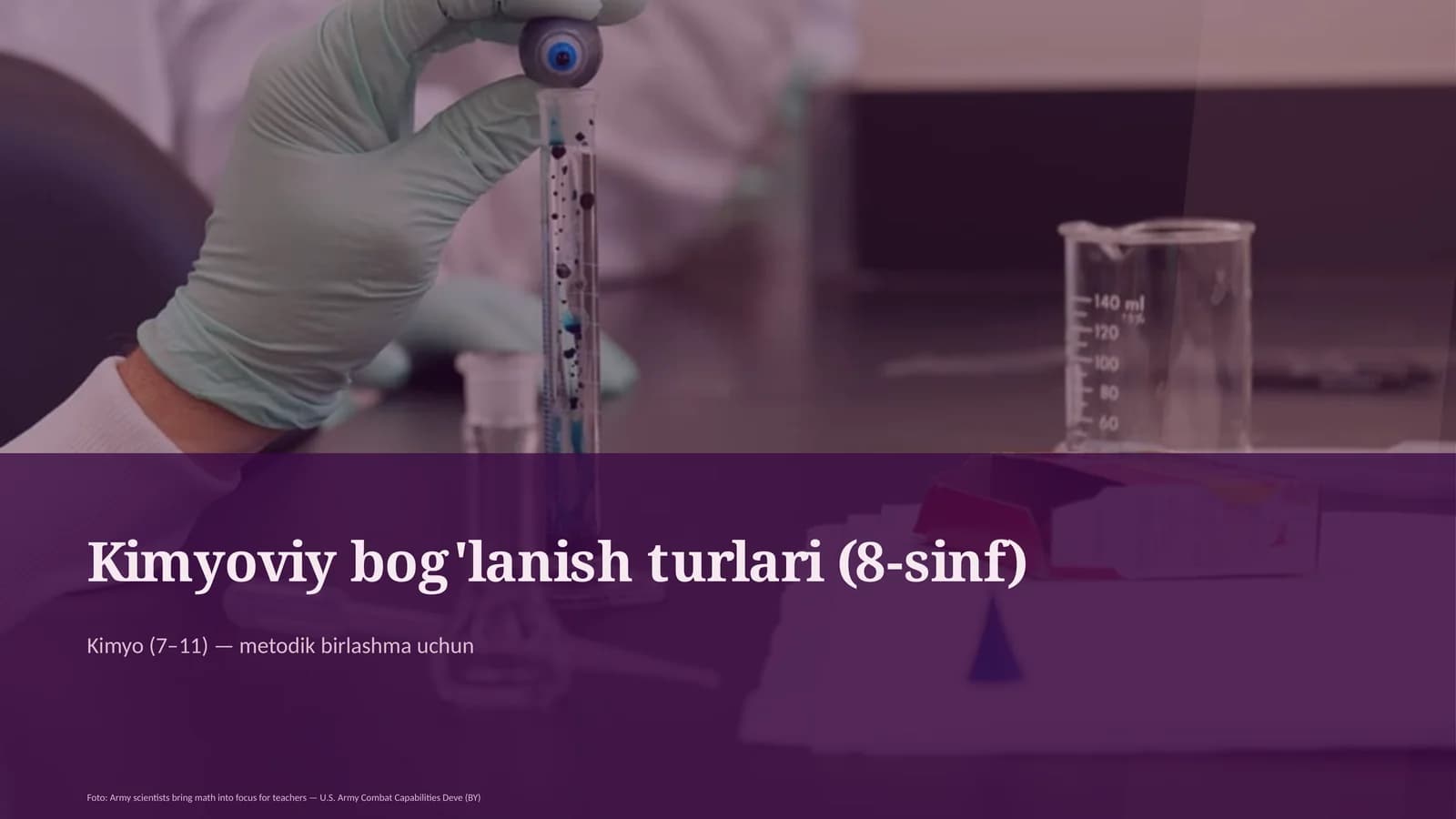 Kimyoviy bog'lanish turlari (8-sinf)