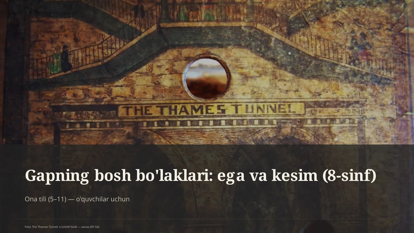 The Thames Tunnel: a tunnel book
