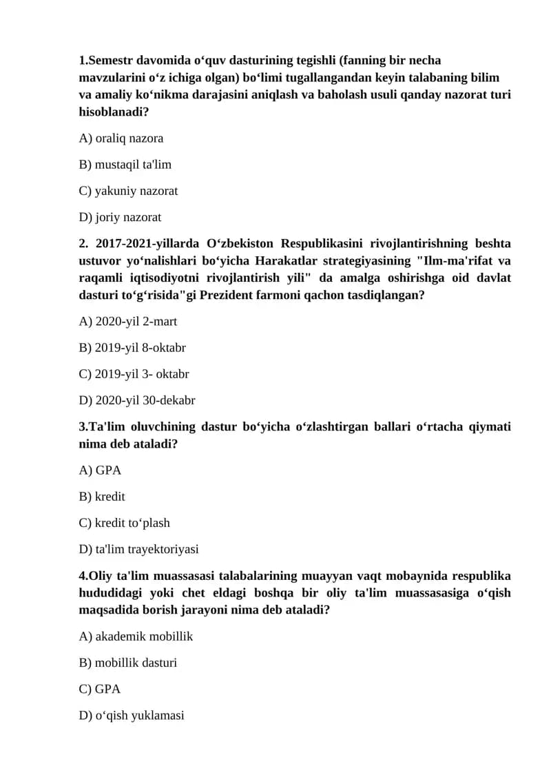 2017-2021-yillarda O‘zbekiston Respublikasini rivojlantirishning beshta ustuvor yo‘nalishlari bo‘yicha Harakatlar strategiyasining "Ilm-ma'rifat va raqamli iqtisodiyotni rivojlantirish yili" da amalga oshirishga oid davlat dasturi to‘g‘risida"gi Prezident farmoni qachon tasdiqlangan?