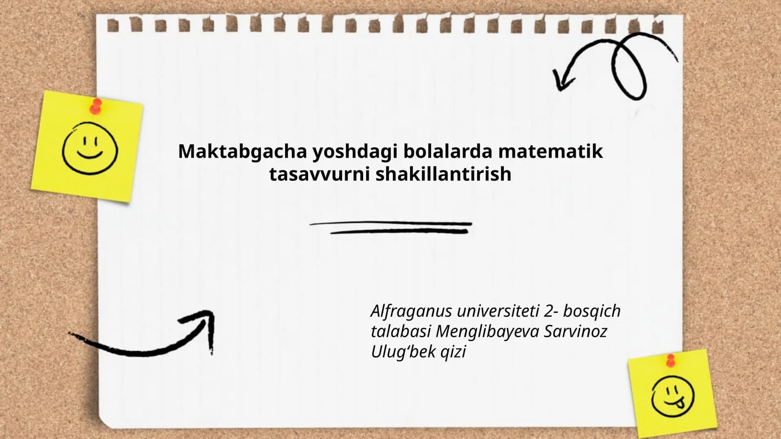 Maktabgacha yoshdagi bolalarda matematik tasavvurni shakillantirish