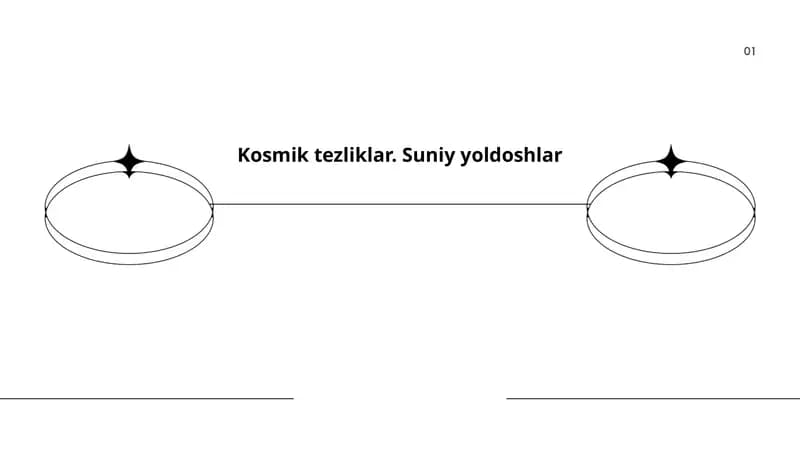 Kosmik tezliklar. Suniy yoldoshlar