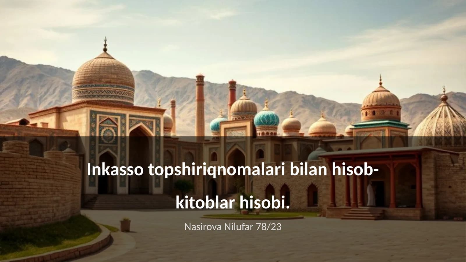 Inkasso topshiriqnomalari bilan hisob-kitoblar hisobi