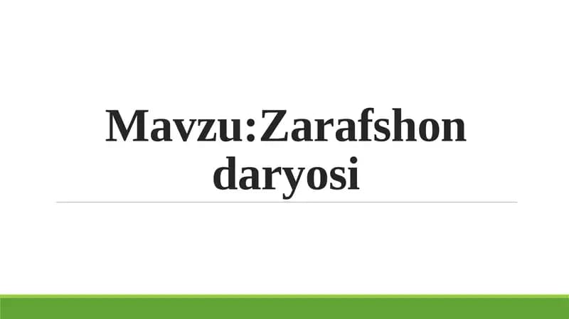 Zarafshondaryosi