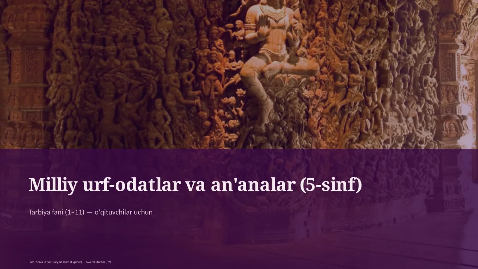 Milliy urf-odatlar va an'analar (5-sinf)