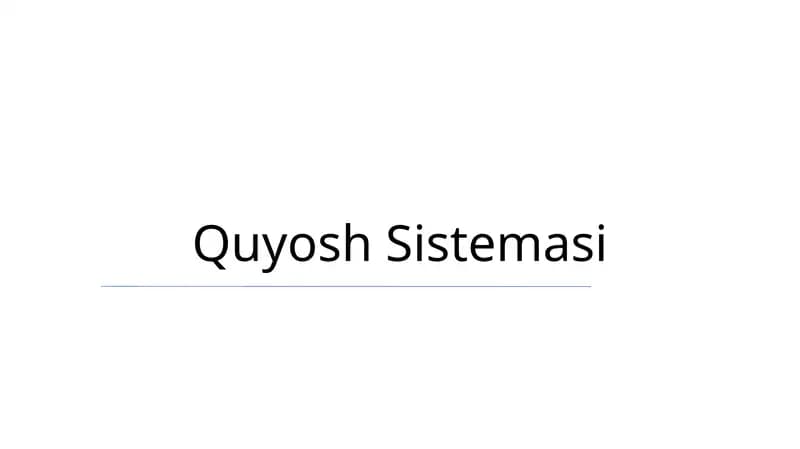 Quyosh Sistemasi